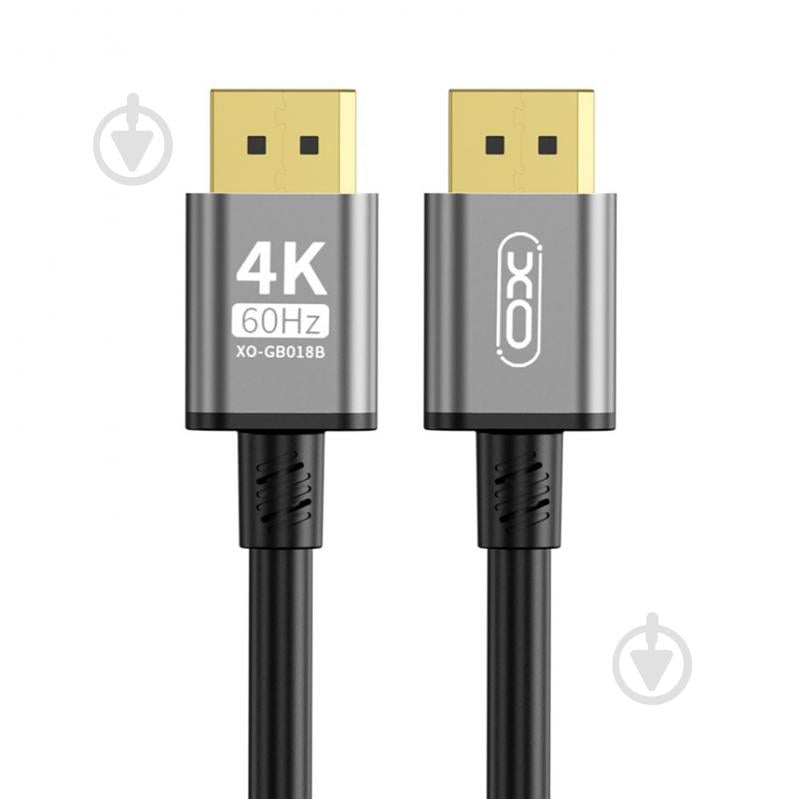 Кабель Xo GB018B-DP DisplayPort to DisplayPort v1.2 5 м серебристый (GB018B-DP.tranish) - фото 1