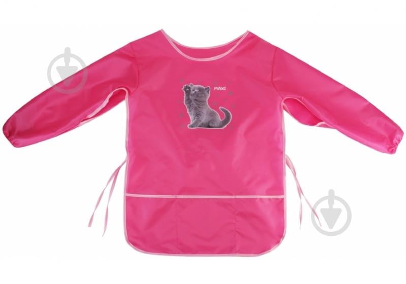 Фартук для творчества со спинкой и рукавами 58x41 см розовый MX61491-09 Maxi - фото 1 Фартук для творчества со спинкой и рукавами 58x41 см розовый MX61491-09 Maxi - фото 1