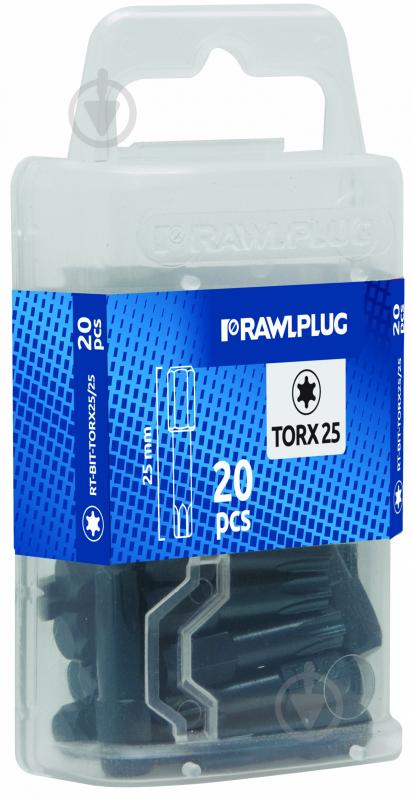 Набор бит Rawlplug 20 шт. RT-BIT-TORX15/25 - фото 2