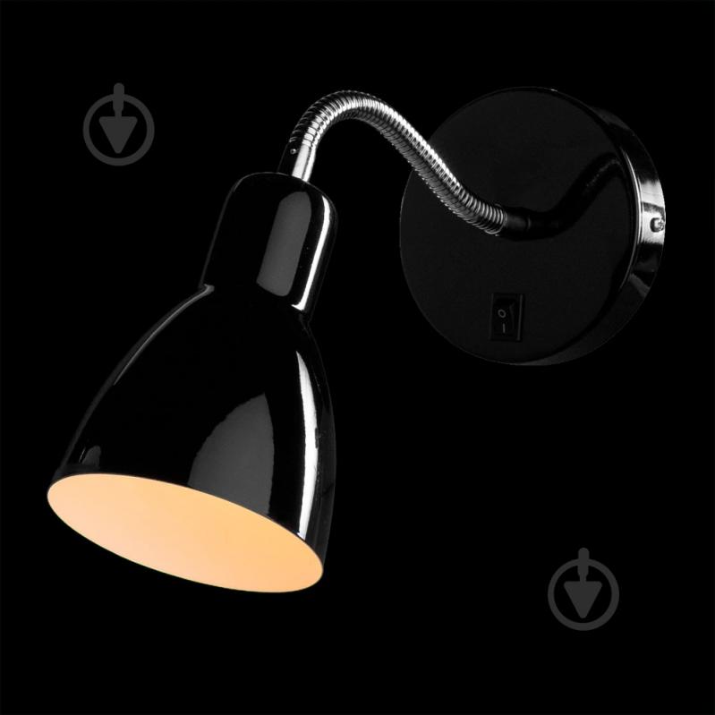 Бра Arte Lamp A1408AP-1BK Dorm 1x40 Вт E14 черный - фото 2