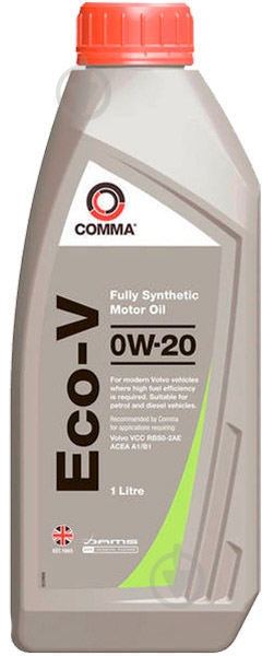 ᐉ Моторное масло COMMA Eco-V 0W-20 1 л (ECO-V 0W20 1L) • Купить в Киеве ...