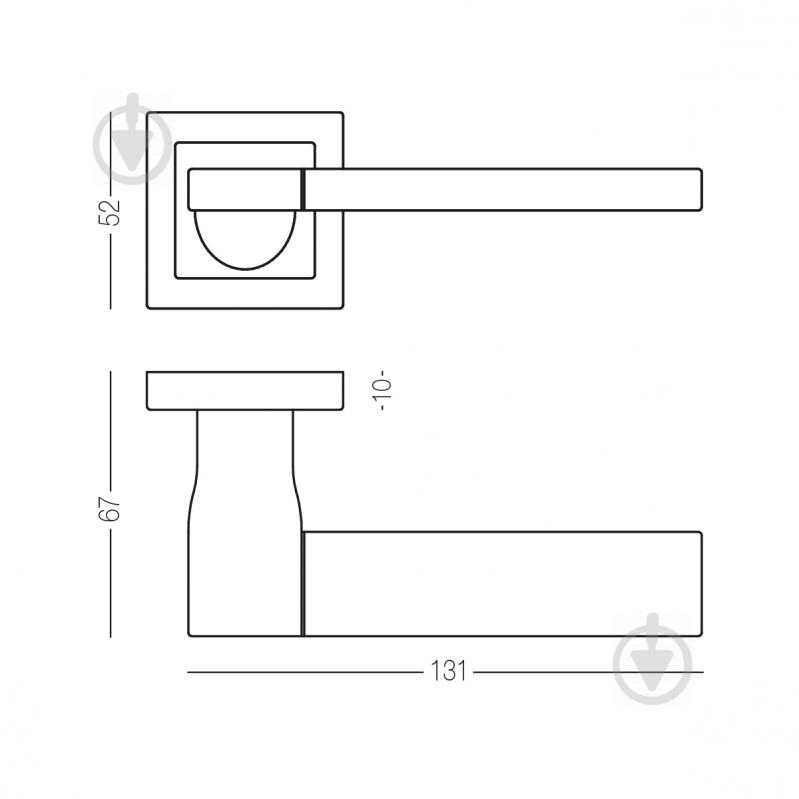 Комплект WC Linde A-2006 SN/CP-1 WC 96 мм матовый никель/полированный хром с петлями - фото 2