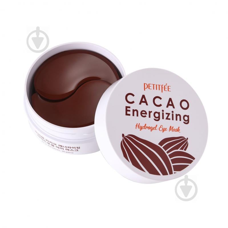 Патчи под глаза Petitfee Energizing Hydrogel Eye Patch с экстрактом какао 60 шт./уп. - фото 1