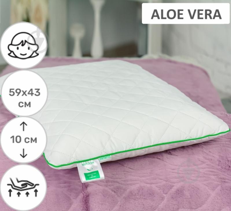 Подушка ортопедическая №6082 Steep Line Aloe Vera Women (2200003262360) MirSon 59x43x12 белый - фото 2