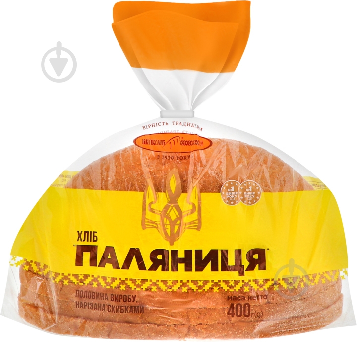 Хліб Київхліб Паляниця нарізана скибками 400 г 4823117503143 - фото 1