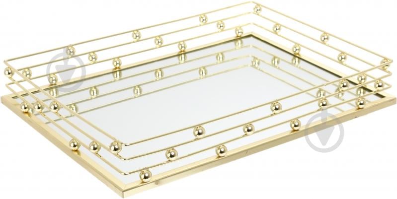 Таця декоративна Sensio Luxtray 35х25х6 см золотий - фото 1