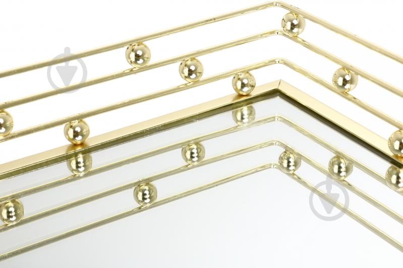 Таця декоративна Sensio Luxtray 35х25х6 см золотий - фото 3