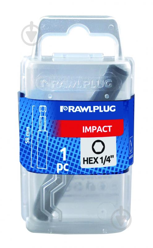 Тримач біт Rawlplug 1/4" 58 мм 1 шт. RT-IBIT-ADAP/58 - фото 2