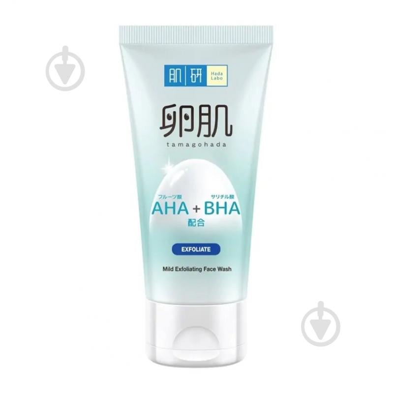 Пенка-пилинг для лица HADA LABO AHA+BHA Exfolication Face Wash 130 мл - фото 1