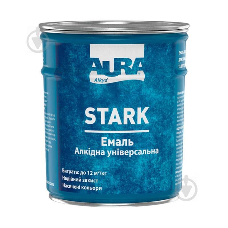 Емаль Aura® Stark алкідна білий глянець 0,9 кг - фото 1