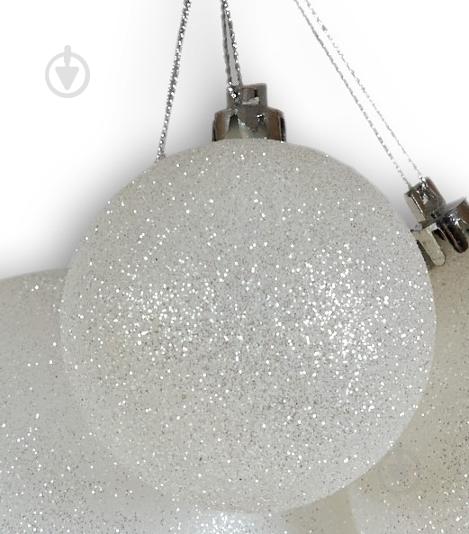 Шар новогодний D 120 белый - фото 3 Шар новогодний D 120 белый - фото 3