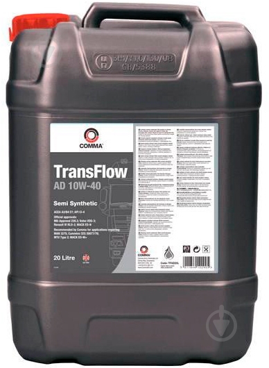 ᐉ Моторное масло COMMA Transflow AD 10W-40 20 л (TRANSFLOW AD 10W40 20L ...