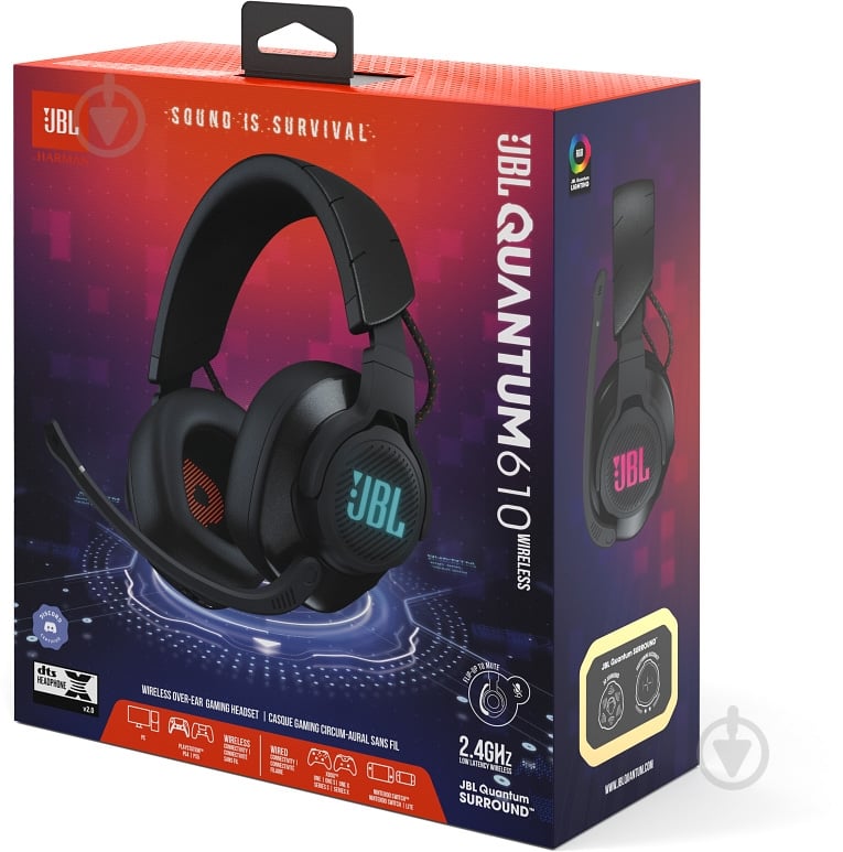 Гарнитура игровая JBL Quantum 610 Wireless black (JBLQUANTUM610BLK) - фото 16