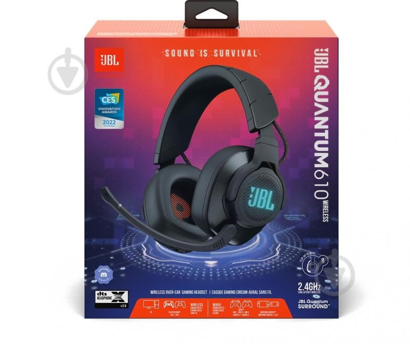 Гарнитура игровая JBL Quantum 610 Wireless black (JBLQUANTUM610BLK) - фото 8