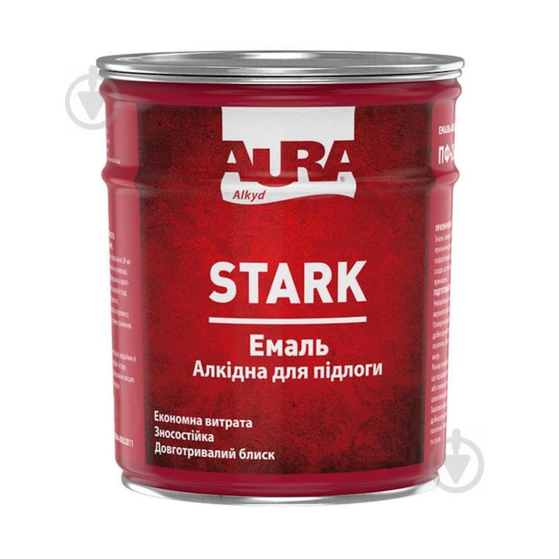 Эмаль алкидная Aura® Stark ПФ-266 85 желто-коричневый глянец 2,8 кг - фото 1