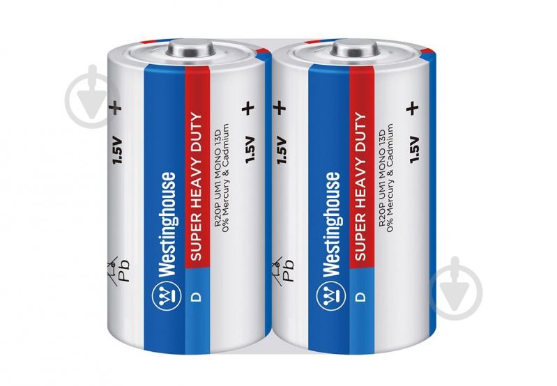 ᐉ Батарейка Westinghouse Super Heavy Duty D (R20, 373) 2 шт. (R20P-SP2 ...