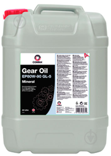 Мастило трансмісійне COMMA Gear Oil GL5 EP 80W-90 20 л (GEAR OIL EP80-90 GL5 20L) - фото 1