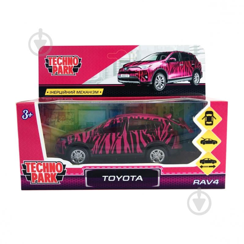 Автомодель Technopark Glamcar Toyota 1:32 RAV4-12GRL-COW - фото 4