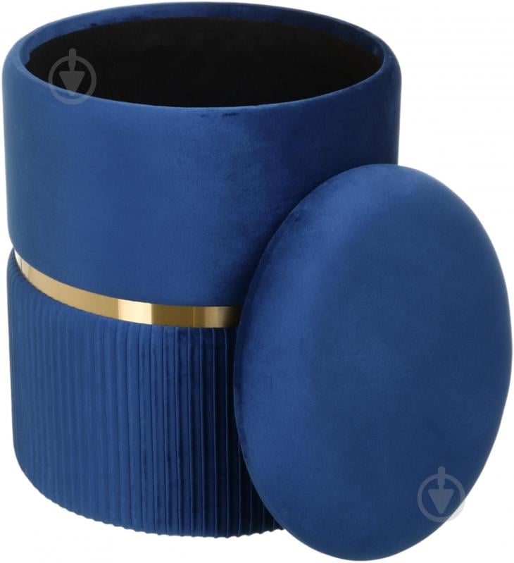 Сундук-пуф Sensio для хранения Bernard 360х440х360 мм синий (VWF19B352VA-68A) - фото 3 Сундук-пуф Sensio для хранения Bernard 360х440х360 мм синий (VWF19B352VA-68A) - фото 3