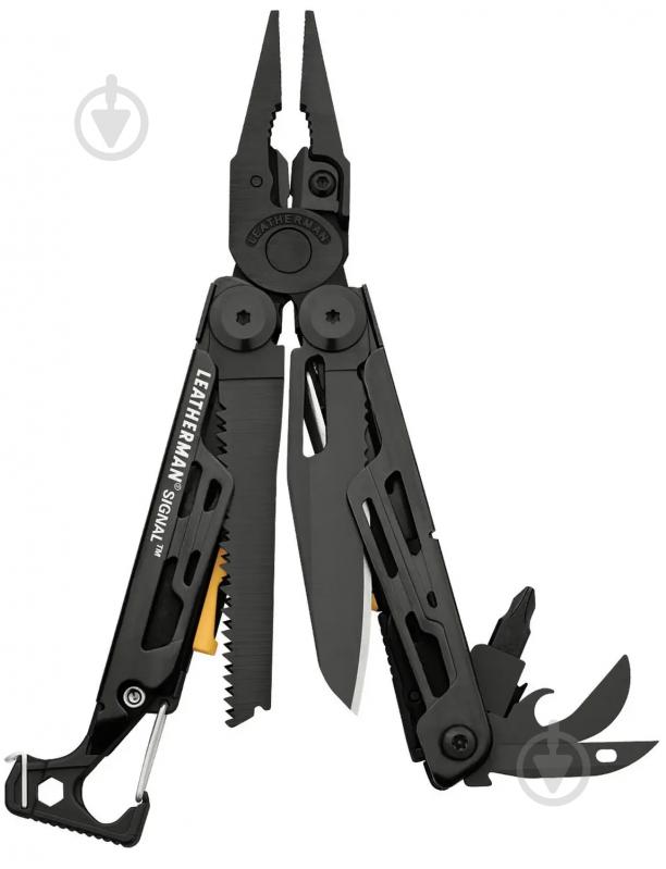 Мультитул Leatherman Signal Black, синтетический чехол (19 инстр) 832586 - фото 1