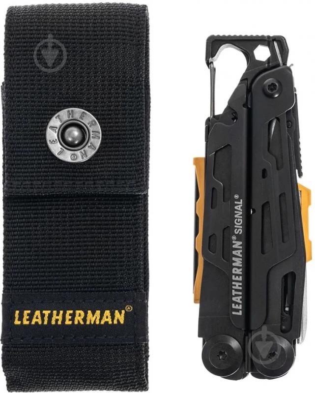 Мультитул Leatherman Signal Black, синтетический чехол (19 инстр) 832586 - фото 8