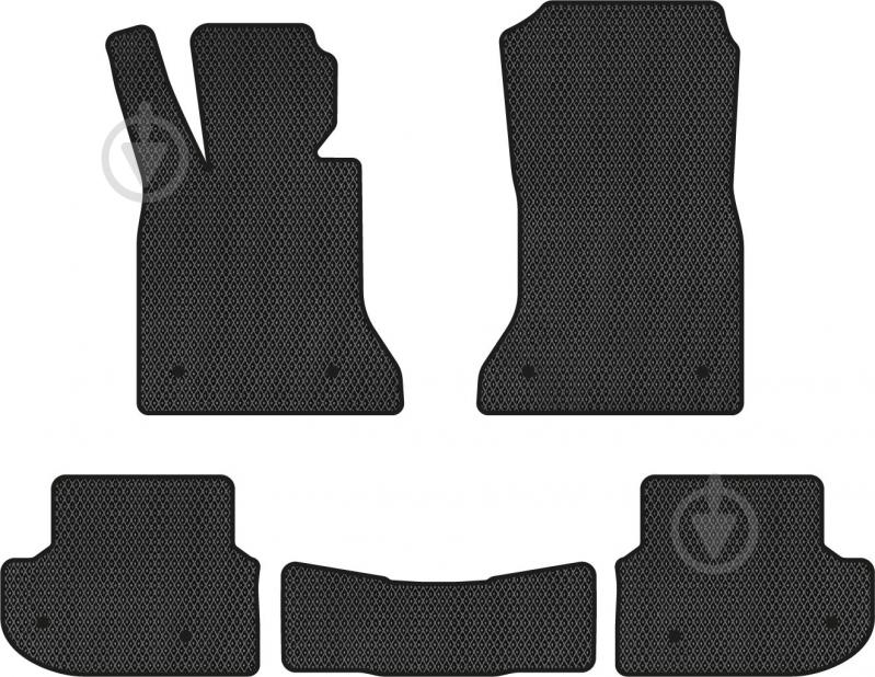 Килимки автомобільні EVAtech BMW 5 Series (F11) RWD Mechanical seats 2010-2013 BM31056C5BW8RBB модельні - фото 1