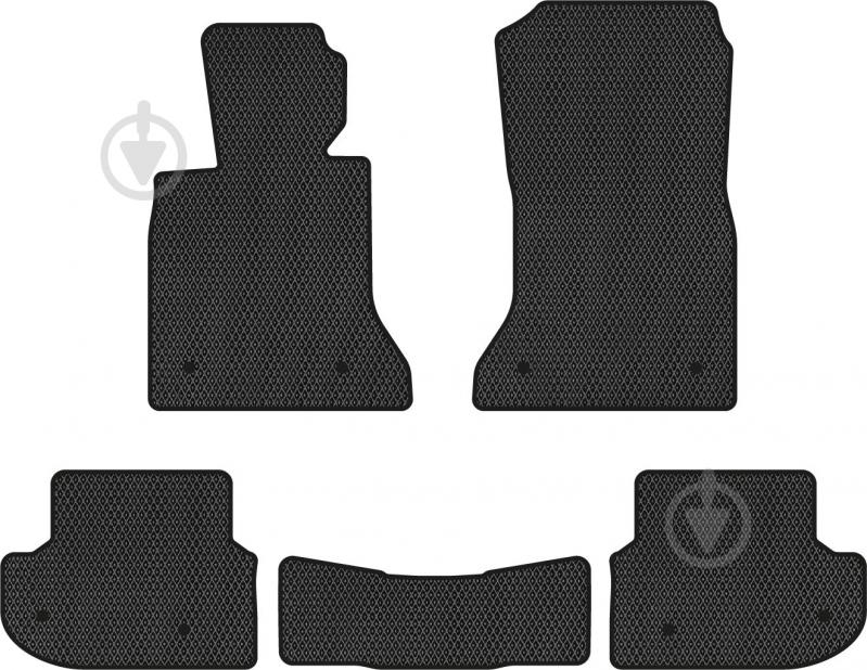 Килимки автомобільні EVAtech BMW 5 Series (F11) RWD Mechanical seats 2010-2013 BM31056CB5BW8RBB модельні - фото 1