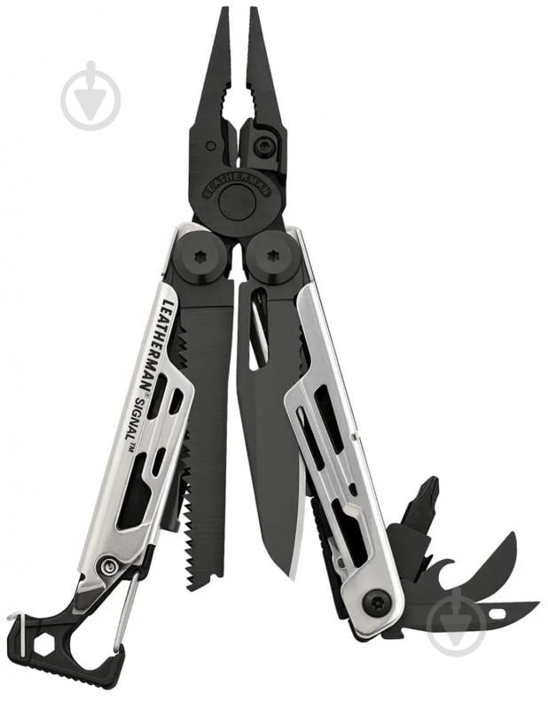 Мультитул Leatherman Signal Black & Silver, синтетический чехол (19 инстр) 832625 - фото 1