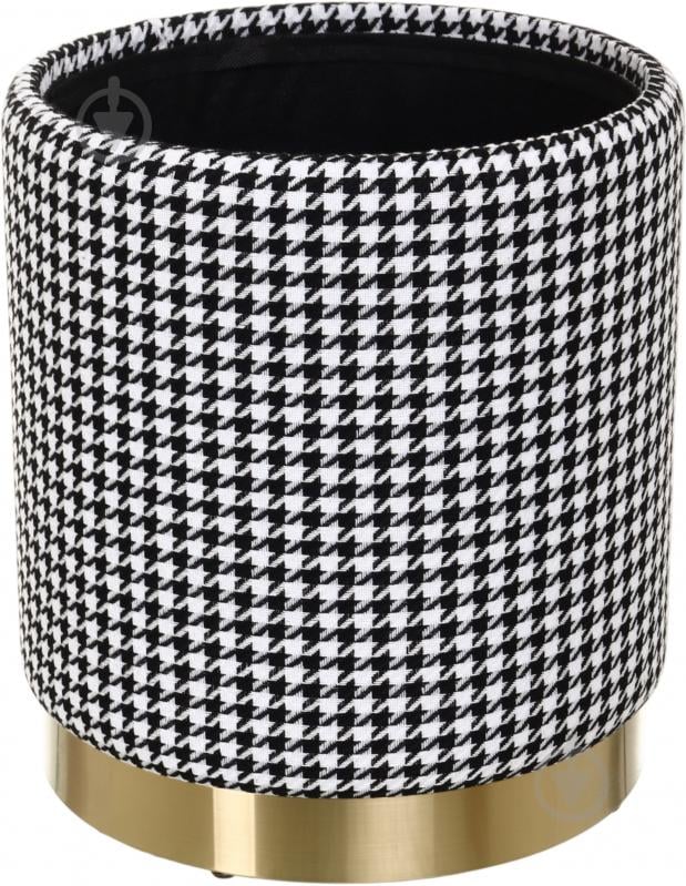 Сундук-пуф Sensio для хранения Tweed 315х380х315 мм черно-белый (VWF20A568LM-3A) - фото 3 Сундук-пуф Sensio для хранения Tweed 315х380х315 мм черно-белый (VWF20A568LM-3A) - фото 3