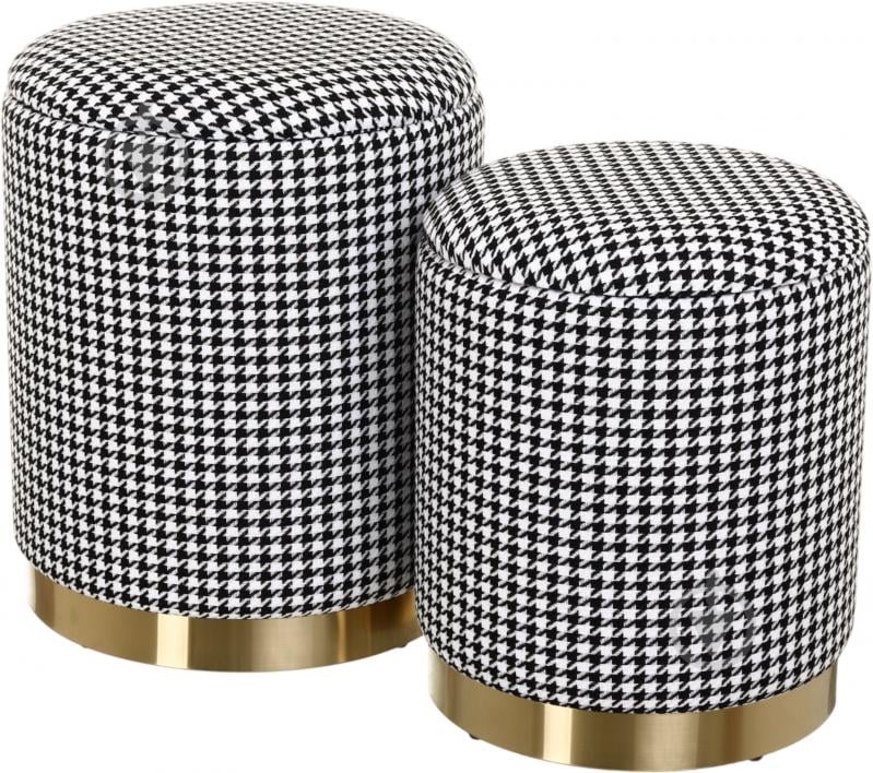 Сундук-пуф Sensio для хранения Tweed 315х380х315 мм черно-белый (VWF20A568LM-3A) - фото 4 Сундук-пуф Sensio для хранения Tweed 315х380х315 мм черно-белый (VWF20A568LM-3A) - фото 4