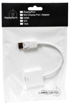 Кабель PowerPlant 0.15 м (KD00AS1236) DisplayPort - HDMI - фото 2