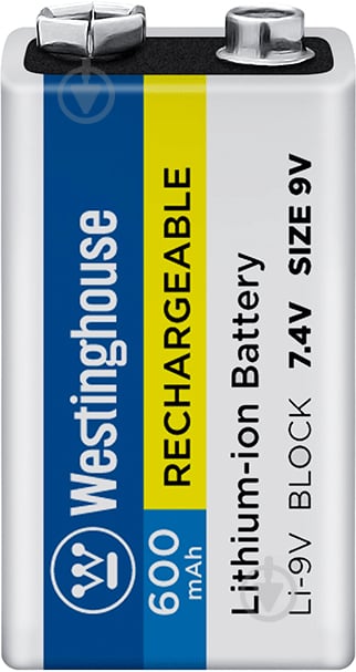 Аккумулятор Westinghouse Li-ion крона 9V 1 шт. (Li-9V600) - фото 1