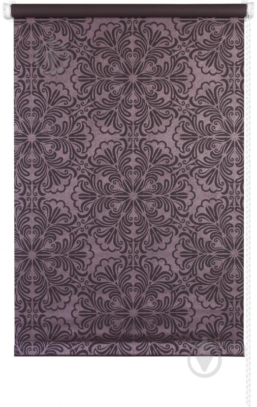 ᐉ Ролета мини Delfa Металлик Принт 43x170 см шоколадная • Купить в ...