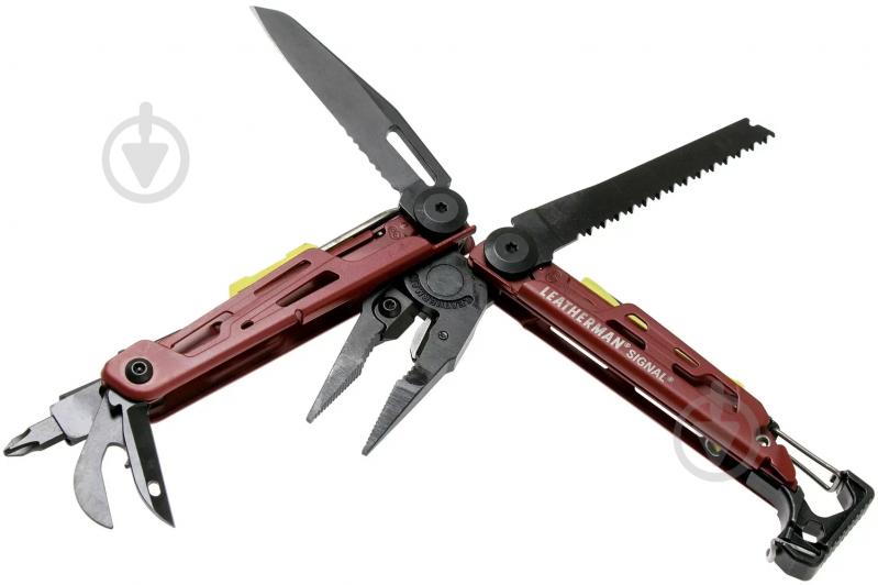 Мультитул Leatherman Signal Crimson, синтетичний чохол (19 інстр) 832745 - фото 7