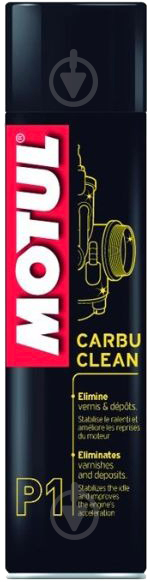 Очиститель карбюратора Motul и форсунок CARBU CLEAN P1 400 мл - фото 1