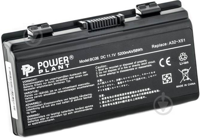 Акумулятор PowerPlant Asus X51H (A32-T12, AS5151LH) 11.1 V 5200 mAh NB00000011 - фото 1