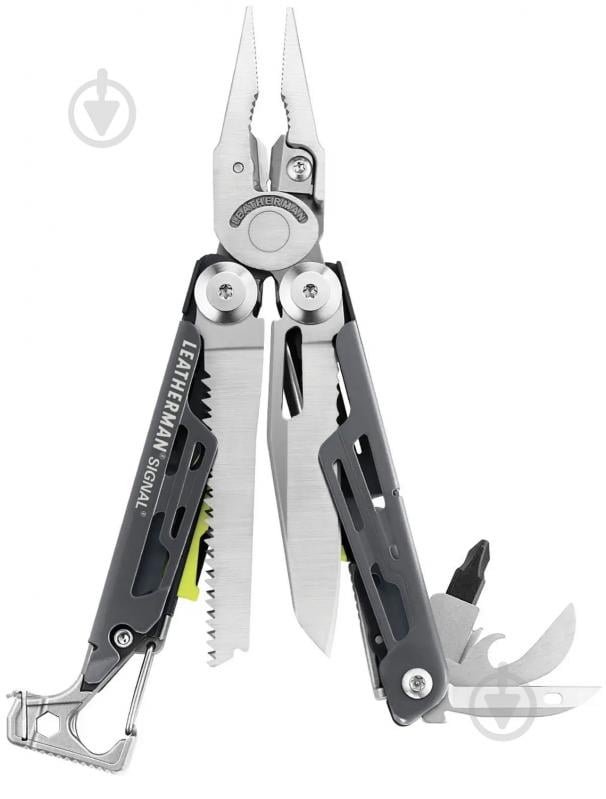 Мультитул Leatherman Signal Gray, синтетический чехол (19 інстр) 832737 - фото 1