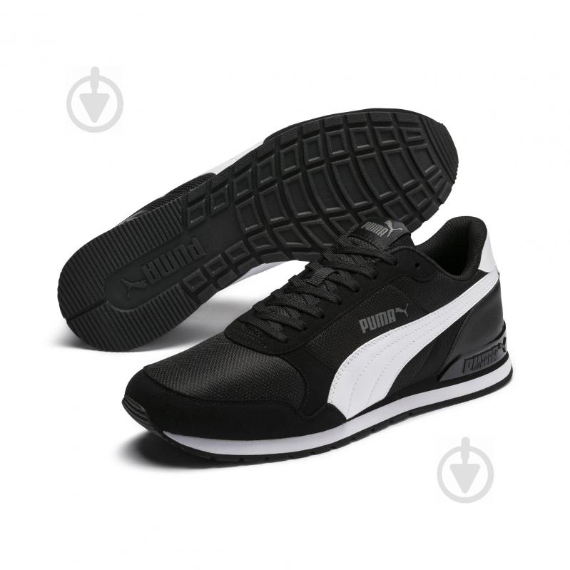 Кросівки чоловічі демісезонні Puma ST Runner v2 Mesh 36681105 р.43 чорні - фото 2