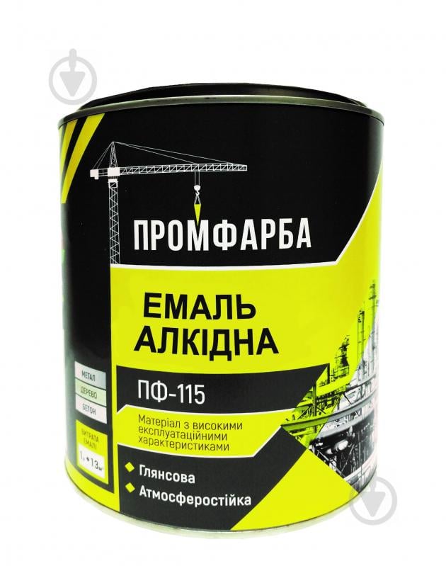 ᐉ Эмаль алкидная ПРОМФАРБА ПФ-115 зеленый глянец 2,8 кг • Купить в .