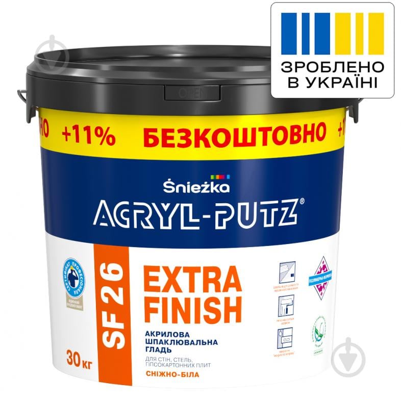 Шпаклевка Sniezka финишная акриловая ACRYL-PUTZ SF26 (Extra-Finish) АКЦИЯ 30кг - фото 1