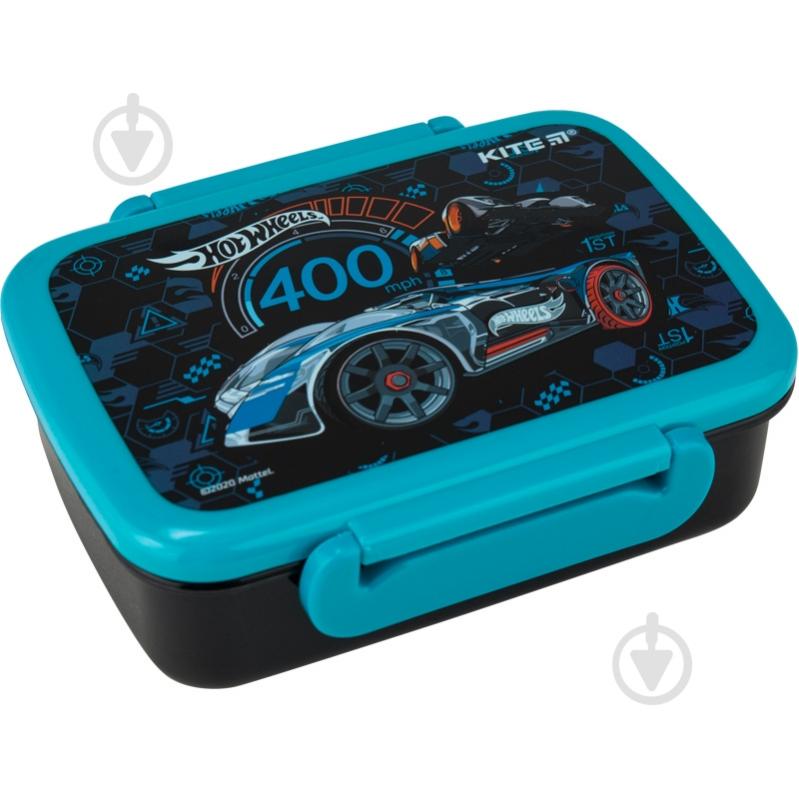 Ланч-бокс KITE Hot Wheels 420 мл HW20-160 черный - фото 1