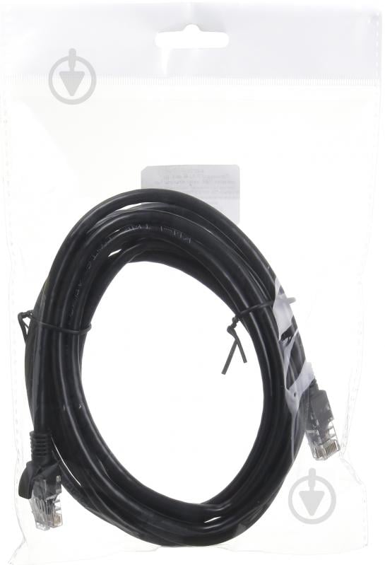 Патч-корд ЕМТ UTP 3 м чорний (4-0273У) RJ-45 - фото 3