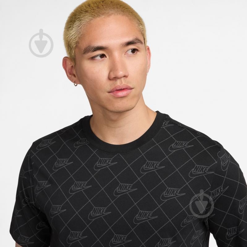 Футболка Nike M NSW TEE AOP SSNL Club HQ9169-010 р.3XL чорний - фото 3 Футболка Nike M NSW TEE AOP SSNL Club HQ9169-010 р.3XL чорний - фото 3