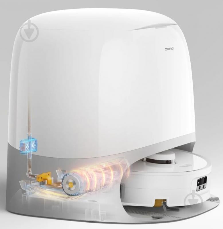 Робот-пылесос Roborock Qrevo Curv 2 Flow white - фото 3