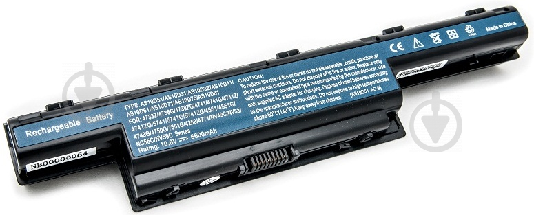 Аккумулятор PowerPlant Acer Aspire 4551 (AS10D41, AC 4741 3S2P) 10.8 V 6600 mAh NB00000064 - фото 1