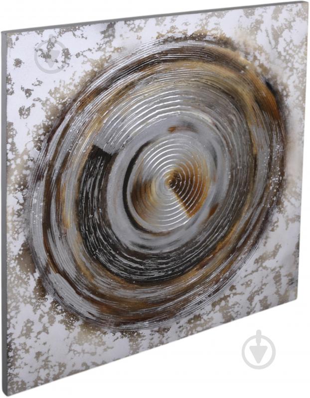 Картина ручной работы Circle рельефный рисунок 100x100 см Sensio C-2198B - фото 2