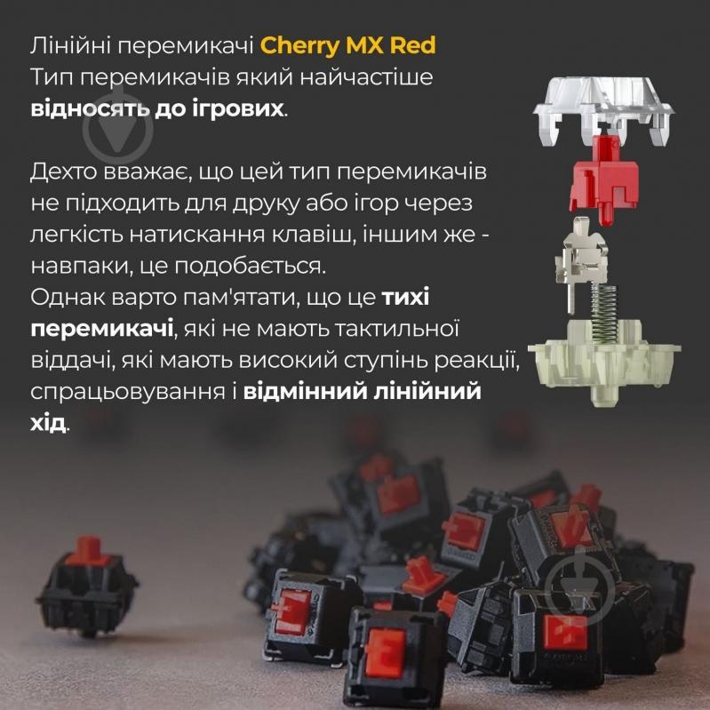 Клавиатура Ducky One 3 Cherry MX Red (DKON2108-RUAPXМAEGGC1) matcha cream - фото 6