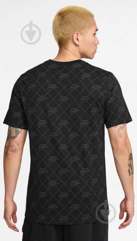 Футболка Nike M NSW TEE AOP SSNL Club HQ9169-010 р.XL чорний - фото 2