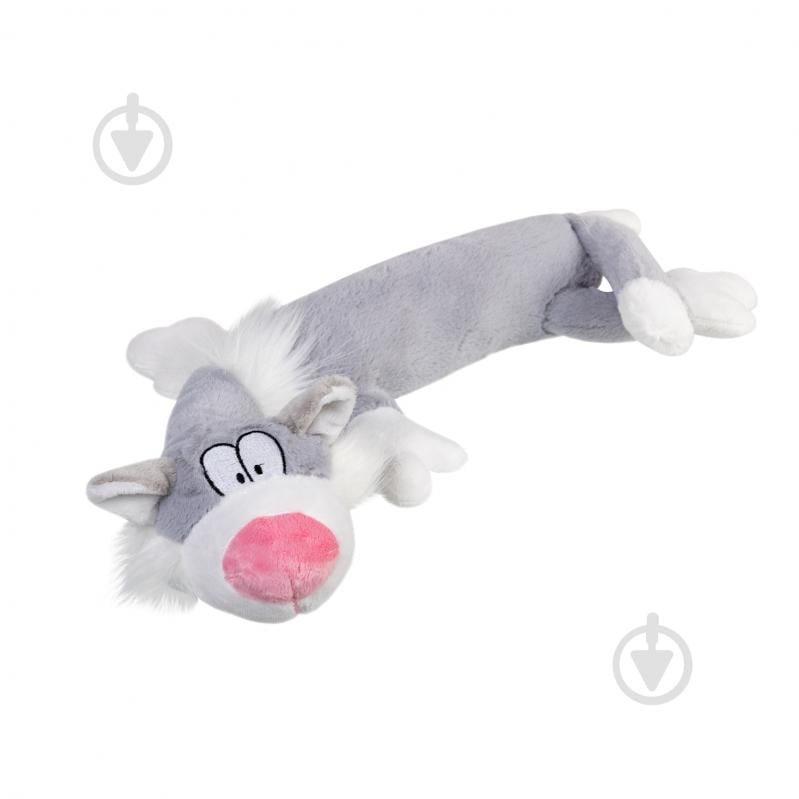 Іграшка для собак GiGwi Plush Кіт сірий 63 см - фото 1