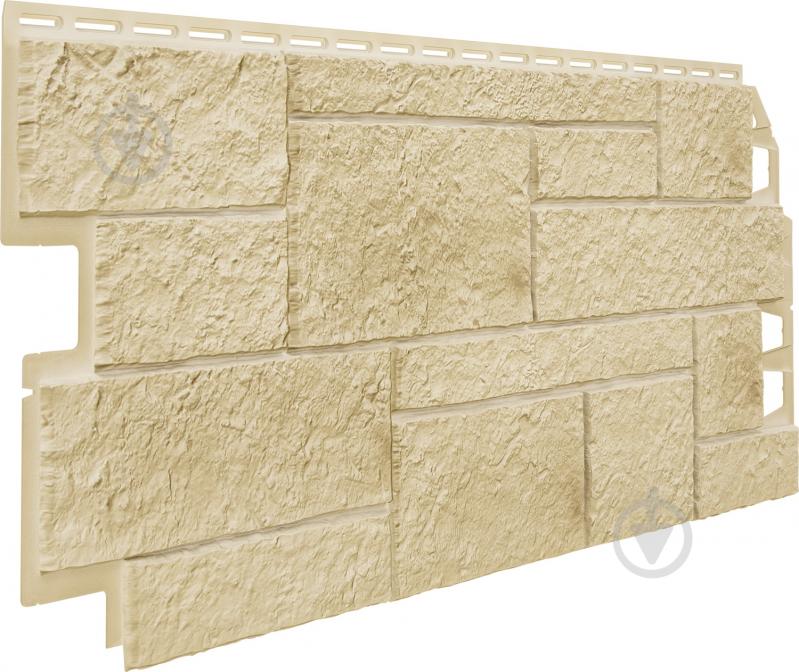 Панель фасадна VOX Solid Sandstone Creme 1x0,42 м (0,42 м.кв) - фото 1